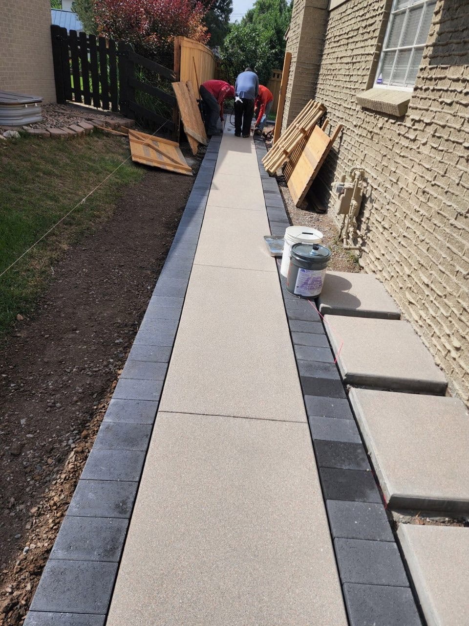 Exposed Aggregate Walkway