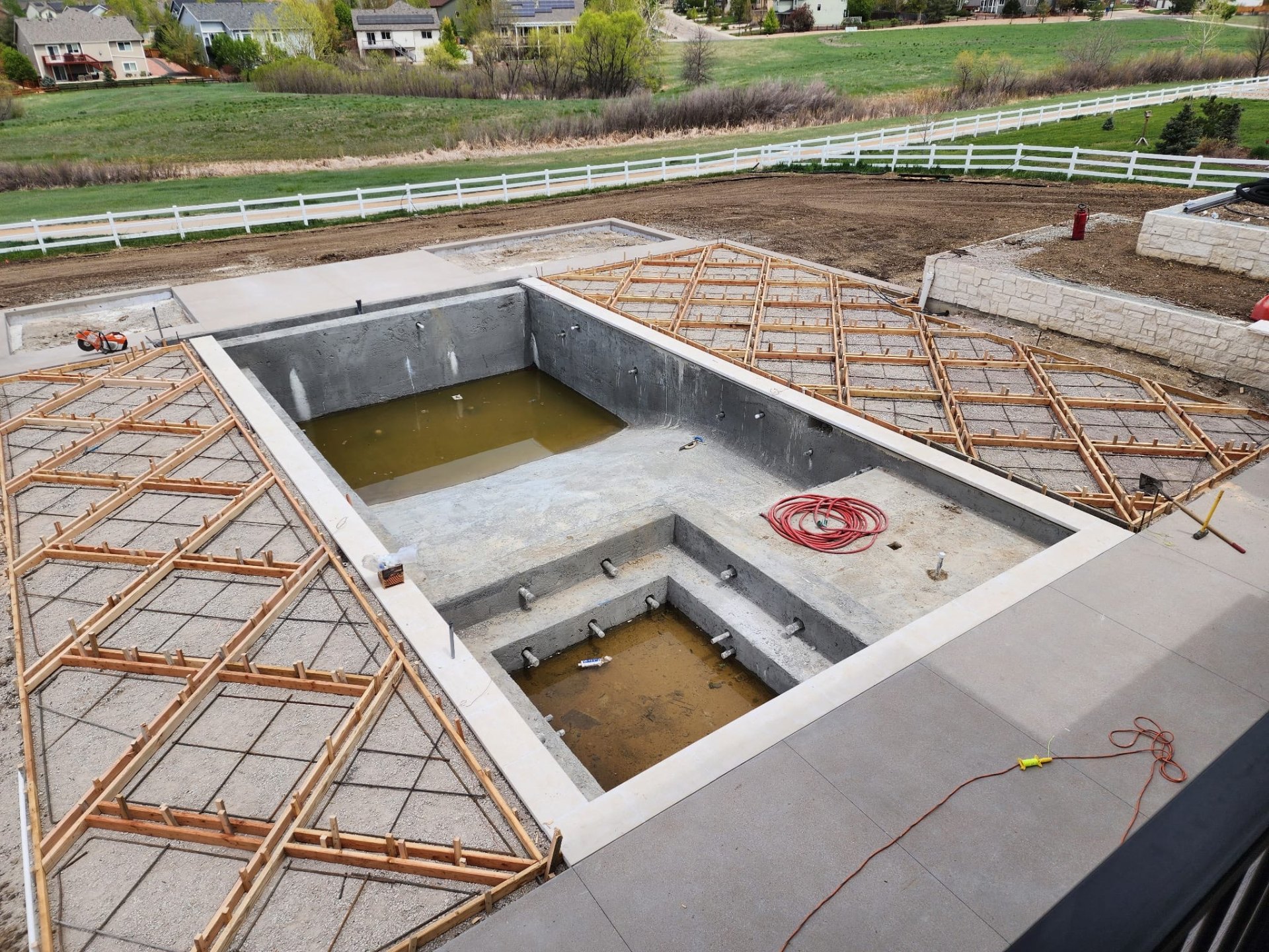 Pool Deck Foundation Pour